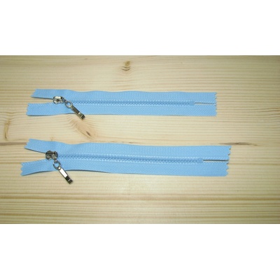 Kostenný zips modrá 3mm nedeliteľný 14cm