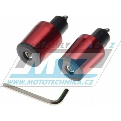 Koncovky/závaží řidítek CONE - červené (pro vnitřní průměr řidítek ¤17mm) 23-96904