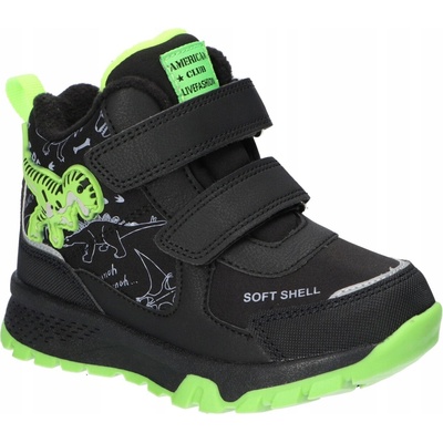 American Club xd162 zateplené boty trapery dětské zimní boty bk