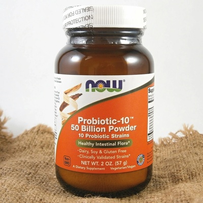 Now Foods Now Probiotic-10 probiotika 100 miliard CFU 10 kmenů 30 rostlinných kapsúl