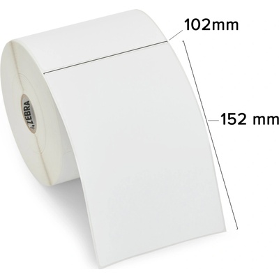 Termální etikety Zebra 102x152 fi25, povrstvený papír