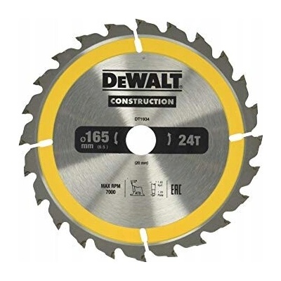 Dewalt pilový kotouč na dřevo 165mm 30mm 30 zubů DT1937