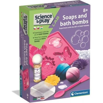Clementoni Clementoni: Наука и игра - Направи си сам комплект за изработка на сапуни и бомбички за вана (50933)