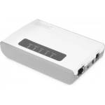 ASSMANN DIGITUS DN-13024, 2 x USB 2.0, 1х 10/100 Mbps, LED дисплей, 5V / 2A (DC щепсел), 64 MB памет (DN-13024)