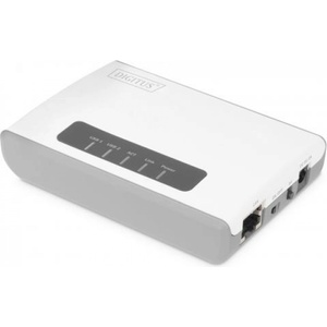 ASSMANN DIGITUS DN-13024, 2 x USB 2.0, 1х 10/100 Mbps, LED дисплей, 5V / 2A (DC щепсел), 64 MB памет (DN-13024)