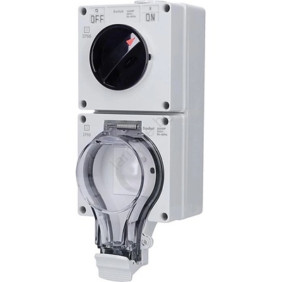 Solight 5B351 - Розетка за влажни помещения с ключ 230V/16A IP66 (SL1656)