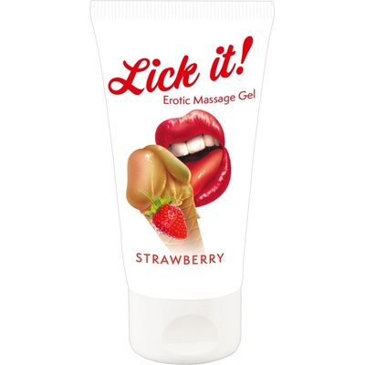 ostatní Масажен гел Lick it! Ягода 50 ml