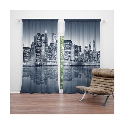 Sablio Závěsy Noční New York: 2 ks - 140x250 cm - Sablio