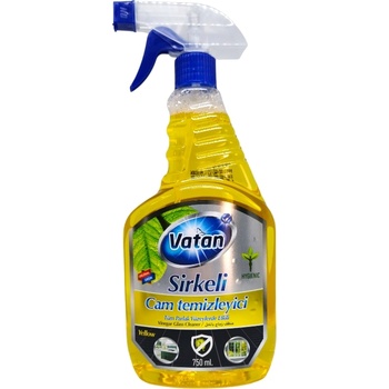 Vatan препарат за стъкла с оцет, 750мл, Жълт