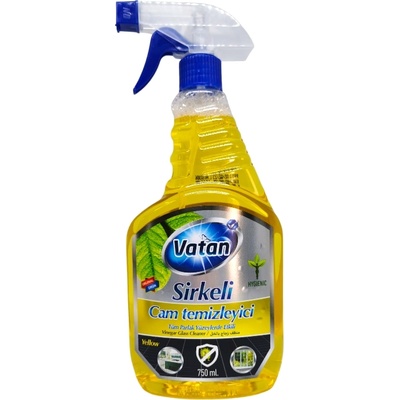 Vatan препарат за стъкла с оцет, 750мл, Жълт
