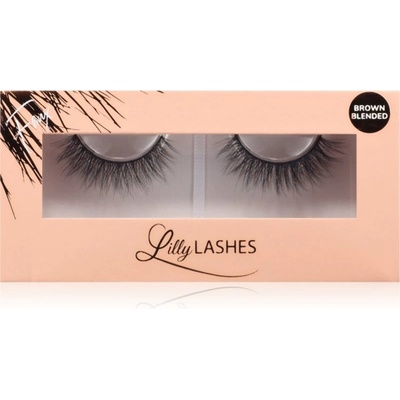 Lilly Lashes Everyday Faux Mink Brown Blended umelé mihalnice typ Undressed 1 pár