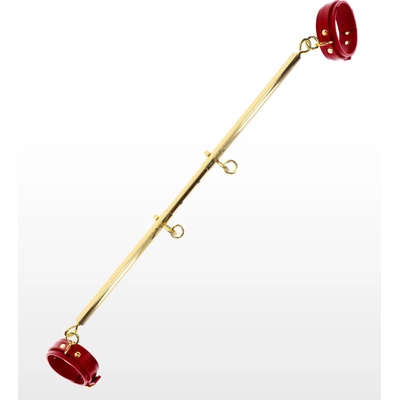 Taboom Spreader Bar with Ankle Cuffs Gold-Red