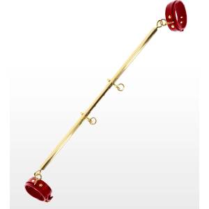 Taboom Spreader Bar with Ankle Cuffs Gold-Red