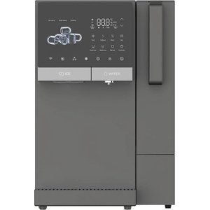 Elixir Диспенсър за вода с ледогенератор ELIXIR Ice, 2100W, Затопляне 18 л/ч, Охлаждане 2.5 л/ч, 4-90°C, 3 степенна филтрация, Тъчскрийн, UVC, Компресорен, Тъмносив (110452)