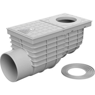 Geiger Lapač střešních splavenin boční 50 - 125 mm 110 mm šedý