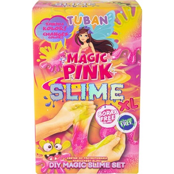 TUBAN DIY Slime Sada na výrobu slizu Magická ružová XL