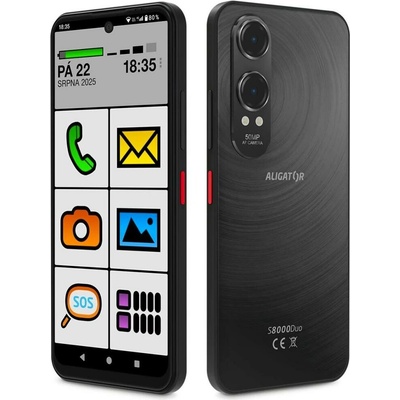 ALIGATOR S8000 Senior 4GB/128GB černá