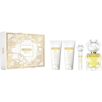 Moschino Toy 2 Подаръчен комплект за жени Размер EDP 100 ml + EDP 10 ml + 100 ml лосион за тяло + 100 ml душ гел