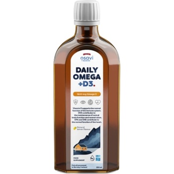 Osavi Daily Omega + D3 Liquid | Natural Lemon Flavored [250 мл] Лимон