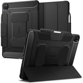 Spigen Противоударен Калъф за iPad Pro 13 (M4) 2024, SPIGEN Rugged Armor PRO Case, Черен (ACS07007)