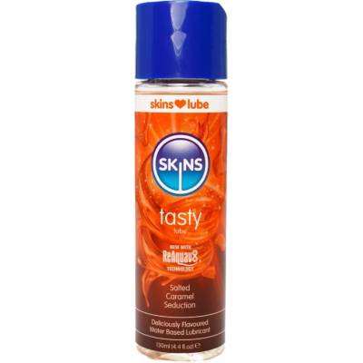 SKINS Лубрикант на водна основа skins - tasty water-based lubricant salted caramel 130 ml