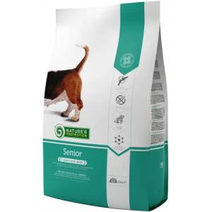 AKVATERA Nature's Protection DOG - Senior, висококачествена храна за възрастни кучета над 7 години, от всички породи, с пилешко месо, Литва - 12 кг