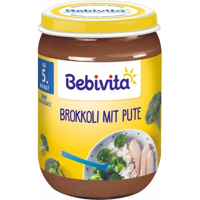 Bebivita Ястие Bebivita - Броколи с пуешко месо, 190 g (1730)