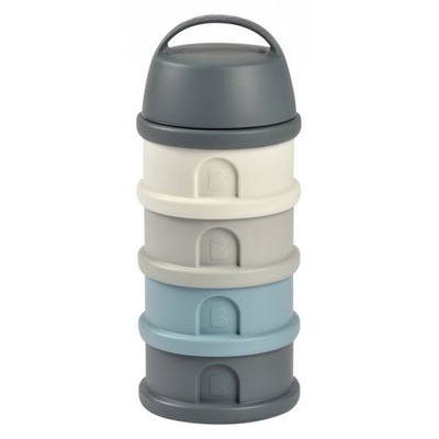 Beaba Контейнери за сухо мляко и снакс Beaba - 4 части, сиво/синьо (911712)