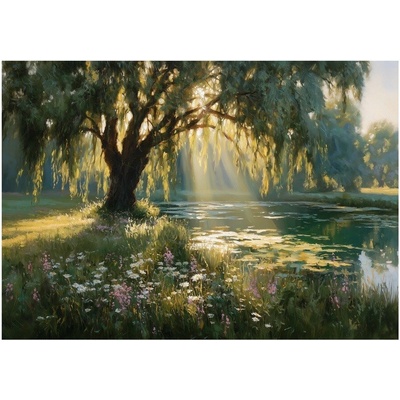 Obraz 113x85 cm Sunlit Willow – Styler