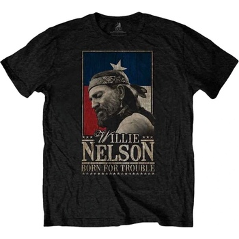 Willie Nelson Риза Born For Trouble Unisex Black 2XL (WNTS02MB05)