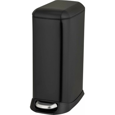 Wenko Matne čierny pedálový oceľový odpadkový kôš 20 l Design