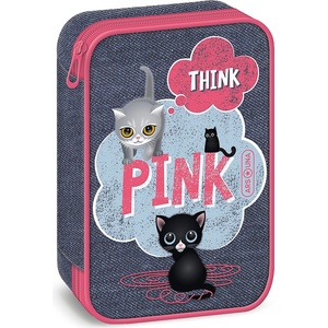 Ars Una Несесер Ars Una Think Pink - 1 цип на 2 нива, тъмносив (51342852)