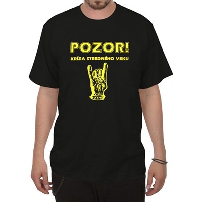 Divja tričko Pozor Kríza stredného veku