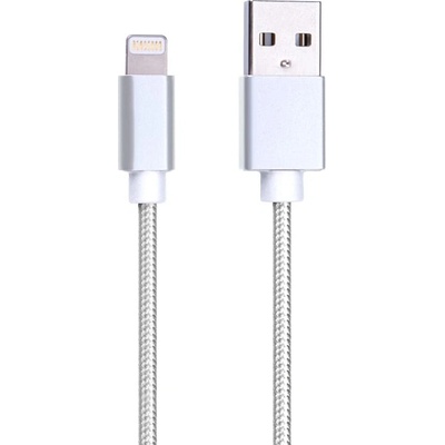 W-Star KBLTNNYWH2 SB Lightning 2m stříbrný