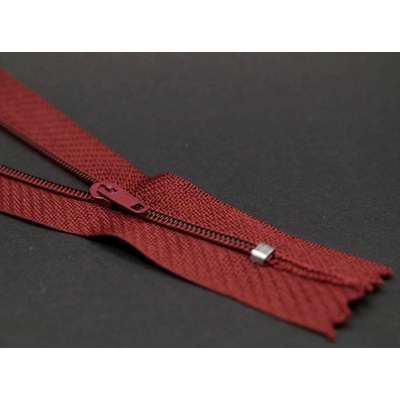 Nedeliteľný jemný plastový špirálový zips (veľkosť číslo 3) rôzne farby - dĺžka 12 cm - 60 cm 20 cm Tmavá škorica