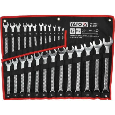 Yato Očkoploché klíče 6-32 mm 25 ks YT-0365
