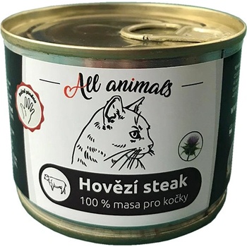 All Animals Cat hovězí steak 0,2 kg