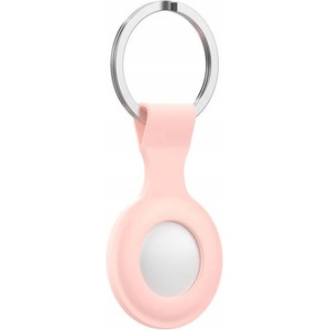  Силиконов ключодържател за Apple AirTag - ComT Icon Keyring (розов)