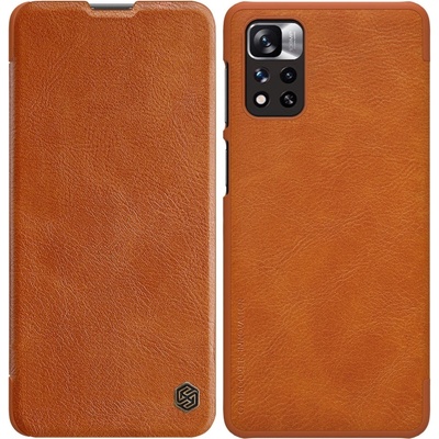 Nillkin Флип-кейс Nillkin Qin за Xiaomi Redmi Note 11 Pro+/Redmi Note 11 Pro/Mi11i HyperCharge, Кафяв (6902048234987)