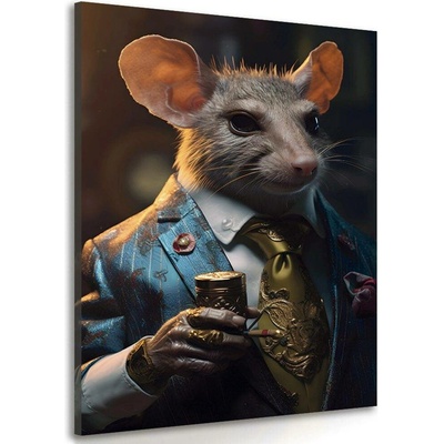 Obraz zvířecí gangster potkan - 40x60