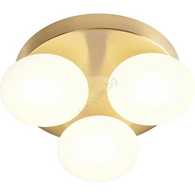 Redo Group 01-4307 - LED таванно осветително тяло за баня OVUM 3xLED/5W/230V IP44 месинг (UN1980)