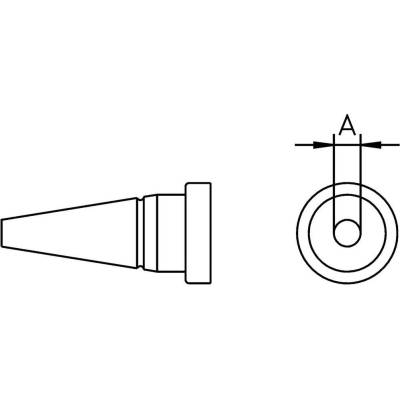 Weller LT-AS spájkovací hrot okrúhla forma Veľkosť hrotov 1.6 mm Dĺžka hrotov 13.5 mm Obsah 1 ks