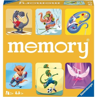 Ravensburger Настолна игра Memory: Dinosaur Sports - Детска (20628)