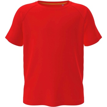 Stedman mesh raglan st8570 / Детска спортна риза с реглан - аленочервена (st8570srexl)