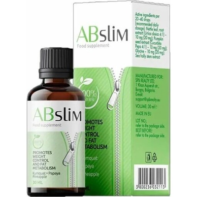 ABSlim doplněk stravy kapky na hubnutí 30 ml