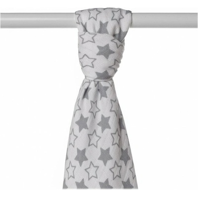 XKKO BMB Bambusová osuška Little Stars Silver 90x100 1ks