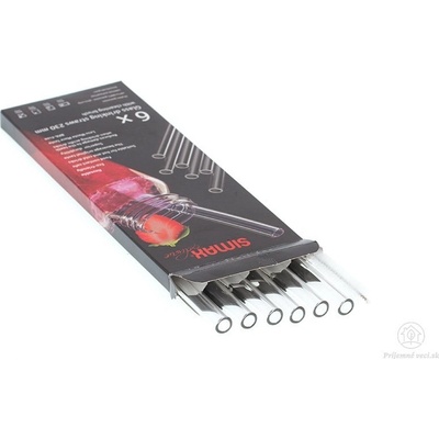 SIMAX Sklenena slamka 23 cm 6 ks