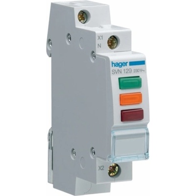 LED signalizační světlo červená+zelená+oranžová 230VAC SVN129 32506