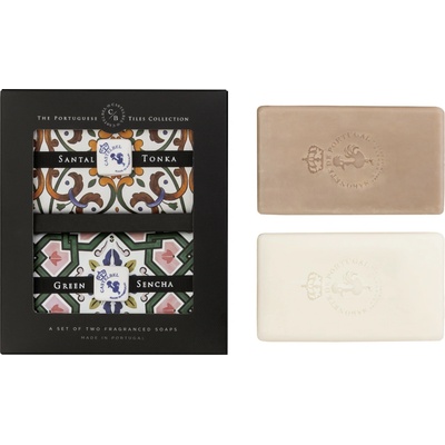 Castelbel sada tuhých mydiel santalové drevo & tonka a green sencha 2 x 200 g