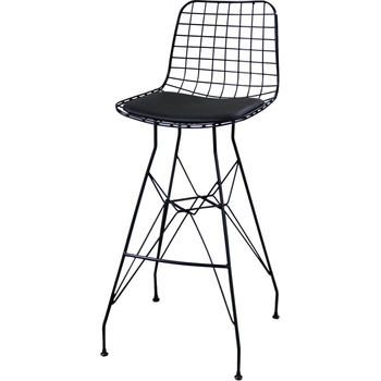 МЕТАЛЕН БАР СТОЛ ХОРЕКАНО 2 МРЕЖА С ВЪЗГЛАВНИЦА (0146127)